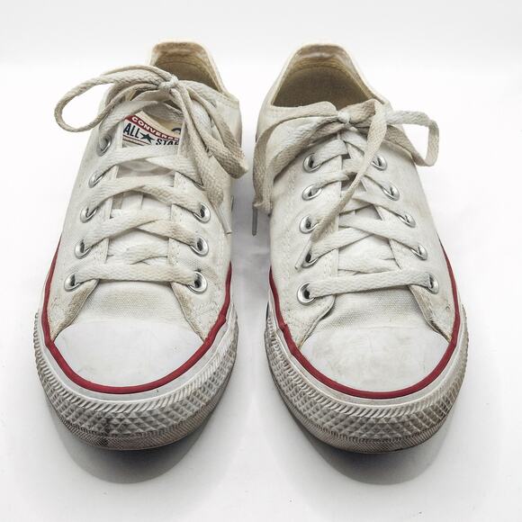 Converse Women’s Chuck Taylor All Star White Canvas Grunge Skaterstyle Size 8 - Picture 4 of 8